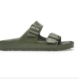 Birkenstock Forest Green Slide Sandals